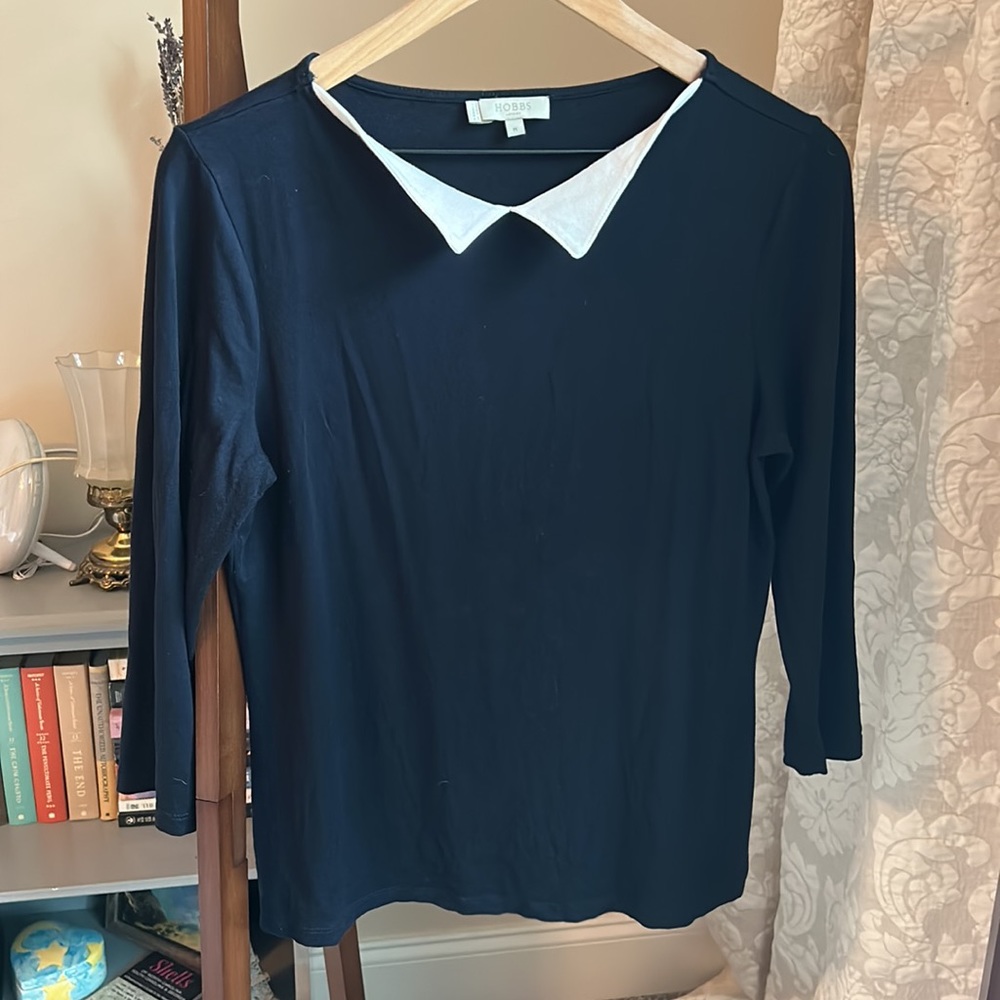 HOBBS LONDON collar knit top